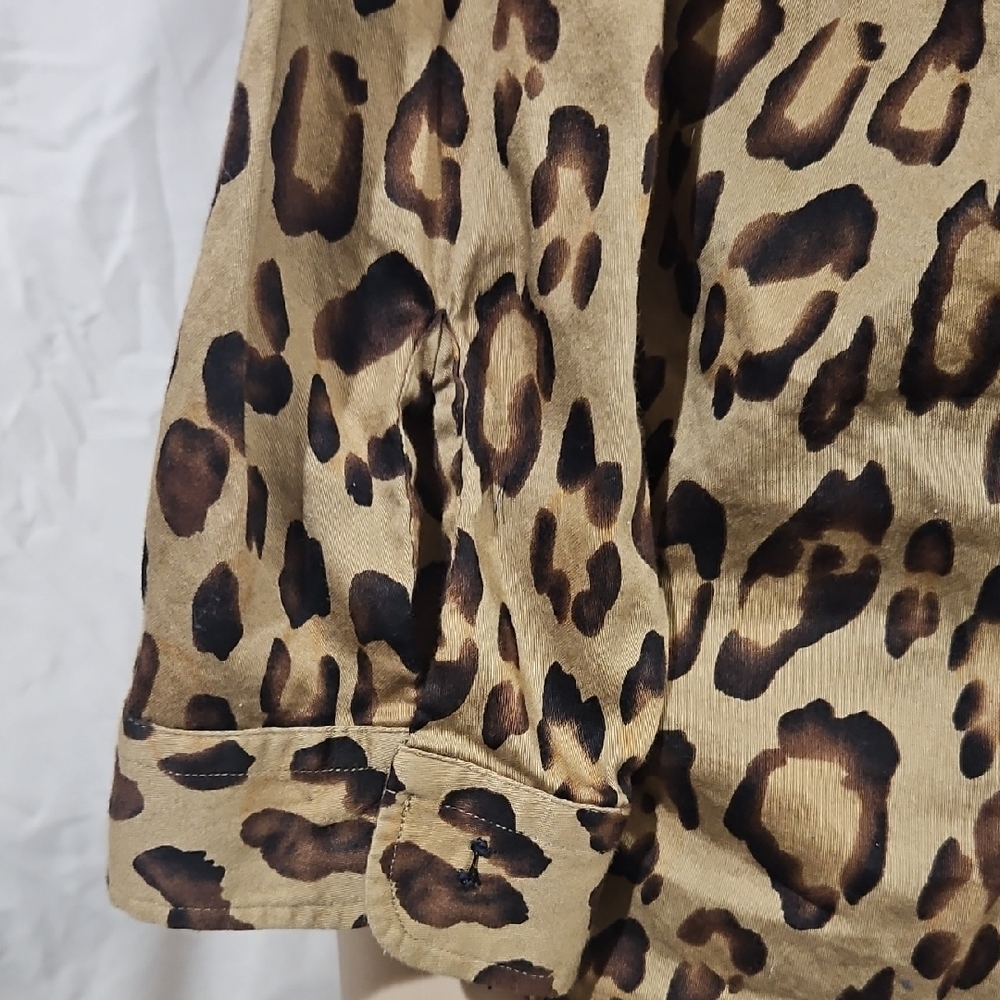 Chaps Brown and Black Patterned Shirt - Picture 5 of 6